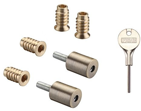 Fulton & Bray FB319 Quality Roller Sash Window Stop Restrictor for Child Safety and Security - Comes With Key Included (Florentine Bronze)