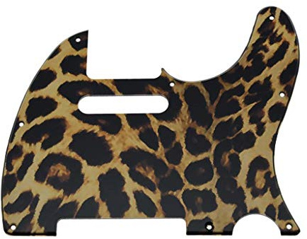 Dopro Schlagbrett für 8-Loch-Telegitarre, 3D-Druck, Kunststoff, Schlagbrett für USA/mexikanische FD Telecaster Leopard Stripe