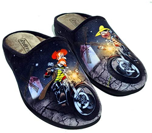Zapatillas cómodas Andar por casa Don Quijote y Sancho Moteros