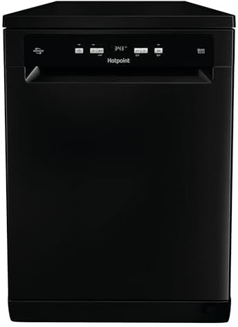 Hotpoint Full Size Freestanding Dishwasher - Black - 14 Place Settings - E Rated - HFC3C26WCB