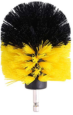 Drill Brush Tile Grout Cleaner Bathtub Toilet Brush PP Bristles Drill Attachment Cleaning Tool(3.5in)