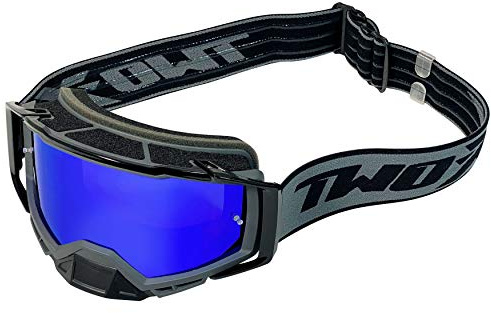 TWO-X Cross-Brille - Motocross-Brille - Kratzfeste Motorrad-Brille - Enduro & Downhill - Modell Atom