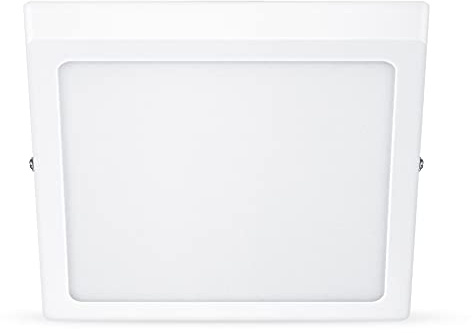Philips LED Einbauspot Slim Surface, 20W, warmweißes Licht (2700K), quadratisch, Weiß