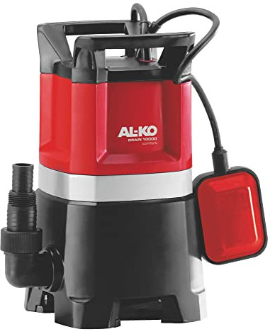 AL-KO Pompa sommersa Drain 10000 Classic, 650 W, portata massima 10.000 l/h, altezza massima di mandata 8 m, con interruttore galleggiante