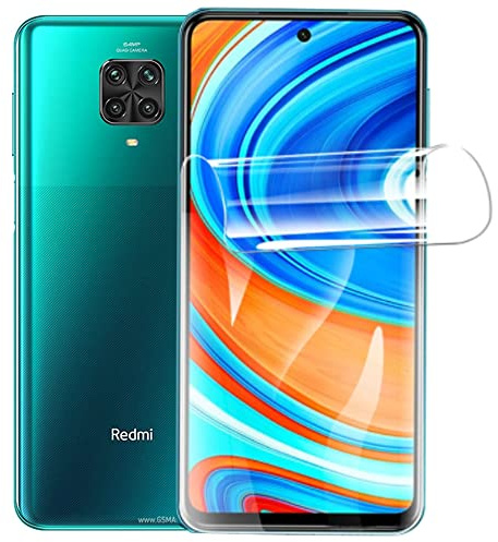 2pcs película TPU para Xiaomi Redmi Note 9 Pro / 9 Pro Max / 9S 6.67 | Felxible, Película de gel, HD Clear, Protector de pantalla de hidrogel, Sensible al tacto, Desbloqueado con huellas digitales