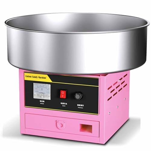 RESKIU 1200w Kommerzielle Zuckerwattemaschine, Professionelle Zuckerwattemaschine, Elektrische Zuckerwattemaschine Für Geburtstagsfeier,Pink-110V