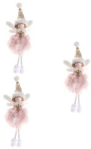 TOPBATHY 3stücke Weihnachts Engel Ornament Niedliche Engel Puppe Aus Chemischen Fasern Hängedekoration Für Weihnachten Für Baum Und