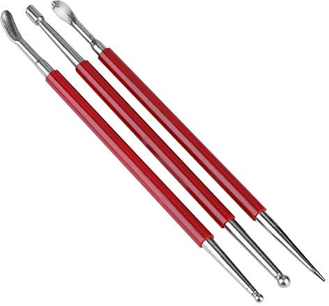 ANKROYU 3PCS Strumenti Per Strofinare La Pressa Per Pelle, Set di Strumenti Per Strofinare I Panni Per Pressa Fatti a Mano in Pelle, Set di Strumenti Per Strofinare La Pressa Per Pelle