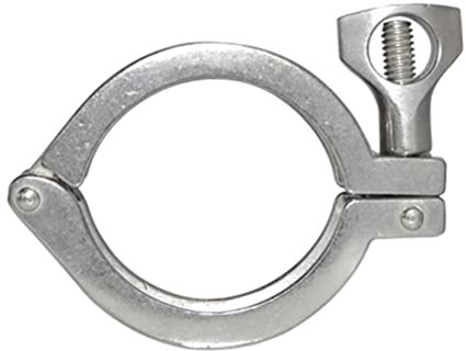 KXJSYL Tool 0,5'' 1,5 2 2,5 3 4 Edelstahl Tri Clamp Clover SS304 mit Silikondichtung(2.5Inch(Flange77.5))