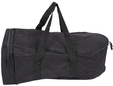 wasserdichte 1000D Oxford Angel Köder Boots Tasche Aufbewahrung, Universal Trage Tasche mit Doppel reiß Verschluss und Aufbewahrung Tasche für Kleine Gegenstände (Black)