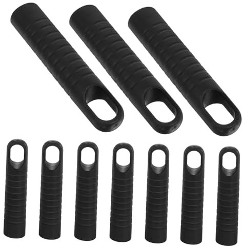 ABOOFAN 10Pcs Ergonomic Broom Handle End Caps Replacement Plastic Grips for Mop Rods Simple Installation Versatile Attachments for Cleaning Tools