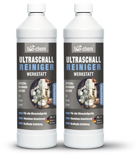 Bio-Chem - Detergente ad ultrasuoni per officina 2L concentrato - Uso professionale in officine e industrie - Prodotto per carburatori, parti meccaniche, componenti elettronici