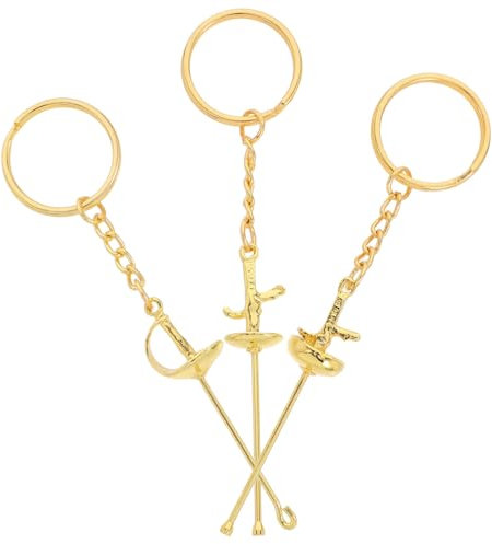 EPIGEIST 3 Stück Tragbarer Fecht-schlüsselanhänger, Niedlicher Fecht-anhänger, Cooler Schlüsselanhänger Für Fechtsport, Schlüsselanhänger, Rucksack, Fechtdekoration, Tasche, Hängende