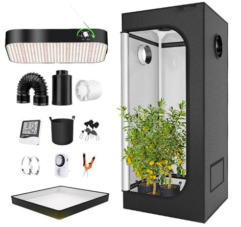 Grow Box, Fully Automated Complete Hydroponic Grow System Indoor Smart Grow Tent with LED Grow Light, Grow Tent Kit for Kitchen, Plants Vegetables