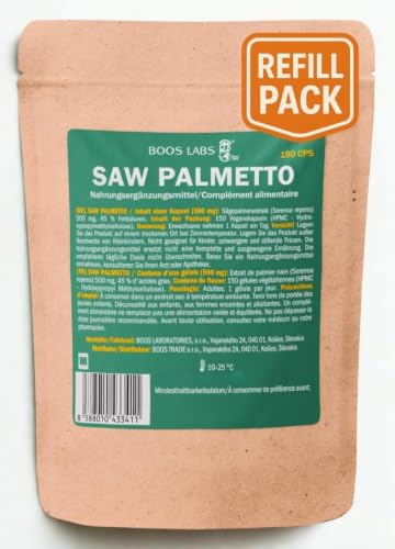 Palmier nain Gélules 500 mg, 150 gélules végétaliennes, Haute dose, Sachet
