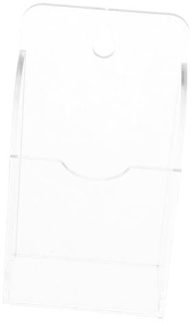 BAZEITFLOW Wall Mount Acrylic Remote Organizer Box for Air Conditioning and Phone Controls, 1-compartment Storage Rack for Bedroom and Coffee Table