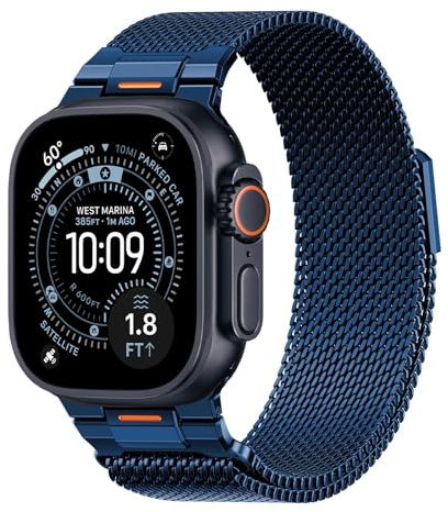 SOLOLUP Milanaise Magnetic Armband für Apple Watch Ultra 3/2 Armband Herren | 49mm 46mm 45mm 44mm 42mm 41mm 40mm 38mm Milanese Loop,Edelstahl Metall Verbinder Band für iWatch 11 10 9 8 7 6 5 4 3 SE 3/2