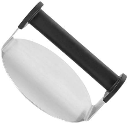 Cabilock Presse à Steak Haché en Acier Inoxydable 430 Moule à Hamburger Rond Antiadhésif Outil Manuel Cuisine Adapté à la Cuisson Barbecue Facile à Nettoyer Portable