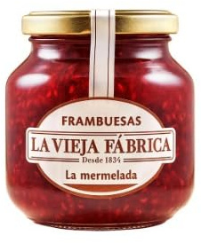 Spanish Raspberry Jam Bundle - Pack of 3 x 280g Glass Jars - Authentic Traditional Recipe with Real Fruit Pieces