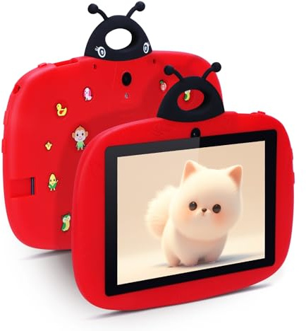 C idea Kids Tablets,7 Inch Tablet for Kids, 32GB Storage, Android 12/ IWAWA/IPS Eyes Protection Screen, Toddler Childrens Learning Tablet for Kids Age 3-7