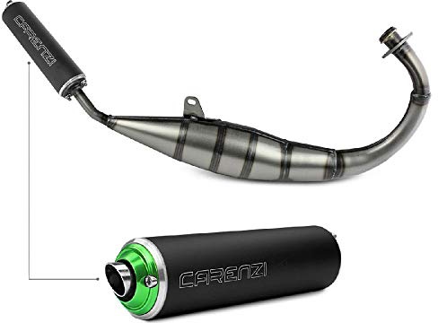 Pot d échappement Carenzi compatible avec Moto Derbi 50 Senda 210687011 / Daemon Evo (bas)