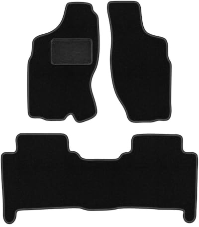 Wielganizator Alfombrillas de Terciopelo para Coche (1993 – 2005), Color Negro