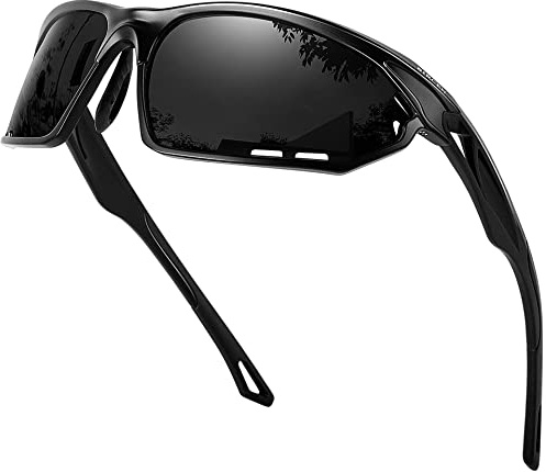 Bircenpro Sport Sonnenbrille für Herren Polarisiert: UV Schutz Verspiegelt Sportbrille für Männer Baseball Radfahren Fahren Angeln Golf Motorrad Laufen