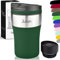 Milu Thermobecher mit Gravur - 210ml - Geschenkidee personalisiertes Geschenk mit Namen Weihnachten für Männer Frauen Mama Papa Freundin (Olivgrün, 210ml)