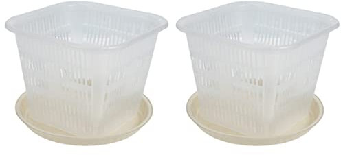 ABOOFAN 2 Sets Garten Blumentopf Kunststoff Pflanzentöpfe Wasserfilterwirkung Für Home Office Balkon