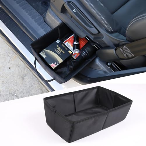 DIYUCAR Compatible with Ineos Grenadier 2020-2024 Under Seat Storage Box Organizer, Hidden Tray Accessories, Oxford Cloth, Black