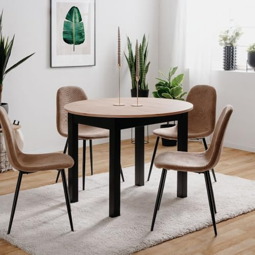 Finori UNVOLLSTÄNDIG 003607 Auszugstisch COBURG 100 Artisan Oak Nb. / schwarz, FI003607