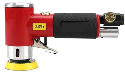 Mini lijadora de aire Orbital de 48 Uds., 2 ''3'', pulidora neumática, herramientas de aire, pulidora Orbital de doble acción for coche Alta eficiencia para madera, compuestos y metal.(Type 3)