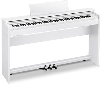 Casio CELVIANO AP-S200WE Pianoforte digitale console AP-S200 con 88 tasti pesati, 19 toni, sistema di altoparlanti 40 W, audio Bluetooth/MIDI, USB, finitura bianca