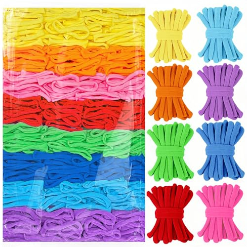 daheypong 800 pcs Refill Loops, Potholder Muti-Colored Weaving Loom Loops, Potholder Loop, Weaving Craft Loop for DIY Flexible Loom Kit, Colorful Weaving Craft for Kids Adults DIY Crafts Supplies