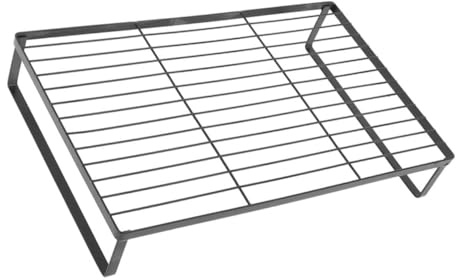 Amosfun Support de Rangement pour Plaques à Induction en Fer Noir, Design Gain de Place et Résistant la Chaleur, pour Cuisines de Restaurants et Hôtels