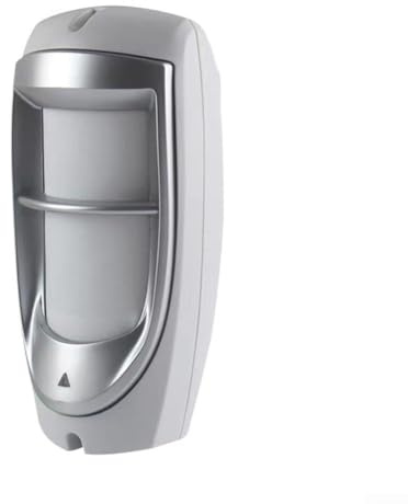 Filteilect Rilevatore di Movimento PIR da Esterno Cablato Allarme con Doppio Sensore a Infrarossi, Portata 8-12 m, Angolo di 110°, Sensore di Sicurezza Resistente alle Intemperie per Sistemi di