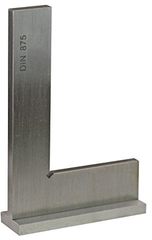 CNC QUALITÄT Équerre de contrôle de précision 50 x 40 mm avec butée – Inox – DIN 875/0