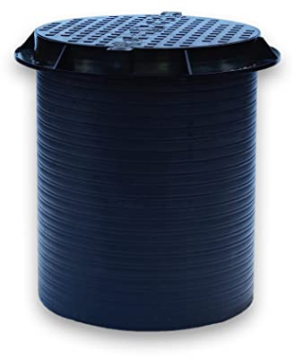 Varile 60 x 80 cm - Baie de révision en plastique (sans fond) avec couvercle verrouillable - Charge maximale : 1,5 t - Noir