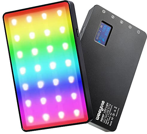 VILTROX Weeylite RB08P RGB Luz Video LED Bicolor Ajustable 2500K ~ 8500K Cámara Iluminación para DSLR Fotografía Estudio