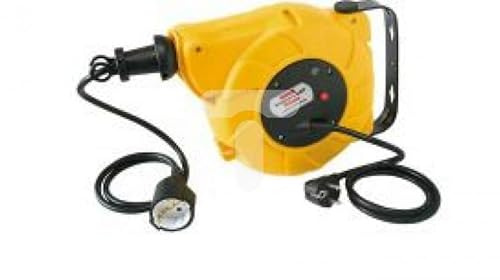 Brennenstuhl IP20 Automatic Cable Reel (9+2m Cable, for Wall and Ceiling mounting) Yellow