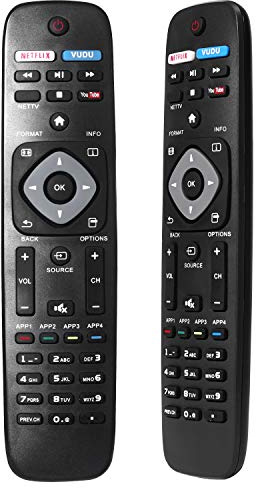 New Universal Remote Control for Philips TV Remote Replacement for LCD LED 4K UHD Smart TV NH500UP
