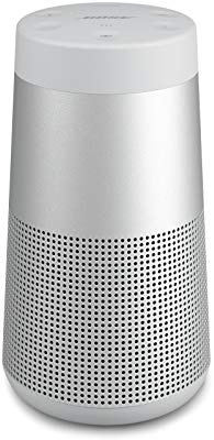 Bose SoundLink Revolve (Serie II) Tragbarer Bluetooth®-Lautsprecher, kabelloser, wasserabweisender Lautsprecher mit 360-Grad-Sound, Silberfarben