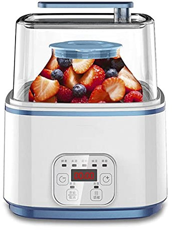 SETSCZY Máquina De Yogur Profesional, 2L, Calentamiento De 360 ​​°, Revestimiento Automático, Máquina De Yogur para El Hogar, Temporizador De Control De Temperatura para con Doble Aislamiento
