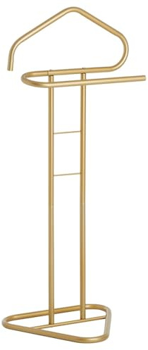 IDIMEX Herrendiener CAMILO, Gold - moderner Kleiderständer aus Metall, mit Hosenbügel und Sackohalter, stummer Damen Diener für Schlafzimmer, freistehend