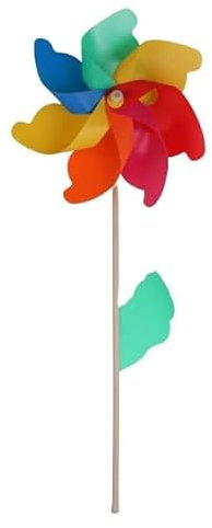 TrendLine Windrad Regenbogen Ø ca. 42cm Windspiel Gartenstecker Gartendeko
