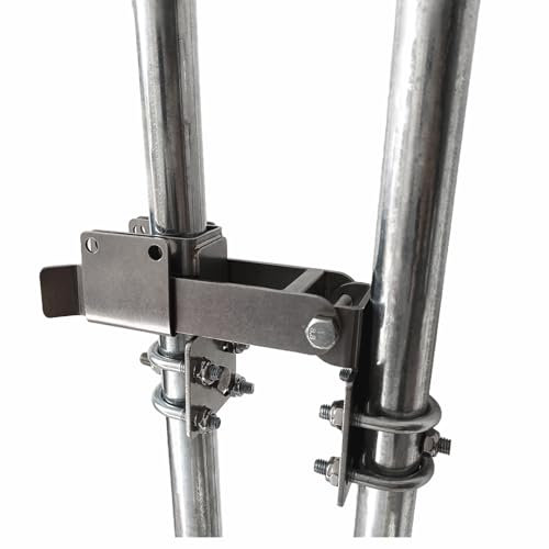 BiJun Kettenglied für Wohngebäude, starker Arm, Doppeltorriegel, Kettenglieder, Zaun, Torriegel für 3,5 cm Torrahmen