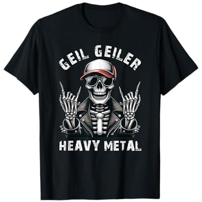 Hard Rock Festival Männer Damen Pommesgabel Heavy Metal T-Shirt