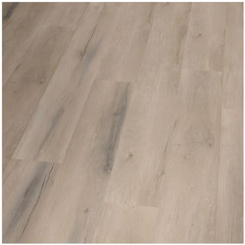 Vinylboden Klicksystem mit Trittschalldämmung Holzoptik - Rigid SPC Hartvinyl - Schwimmende Verlegung - 183 x 22,5 x 0,6 cm - 2,05 m² - 5 Dielen
