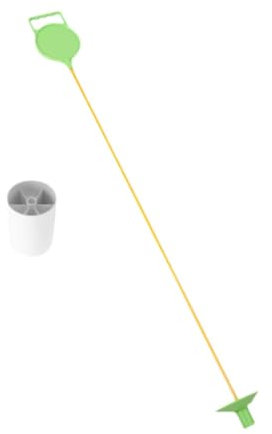 Baoblaze Golf Flagstick and Cup Golf Flagpole Portable Fiberglass Stick Golf Hole Cup Golf Pin and Cup Set for Backyard Yard Men Women, Green