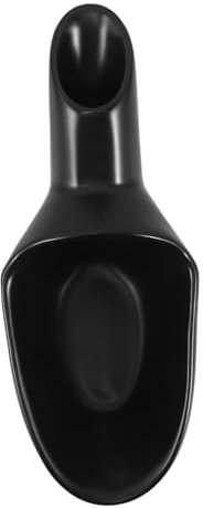 KICHOUSE Ceramic Coffee Bean Measuring Scoop 20g Black Short Handle Kitchen Coffee Measurer for Baking Portioning